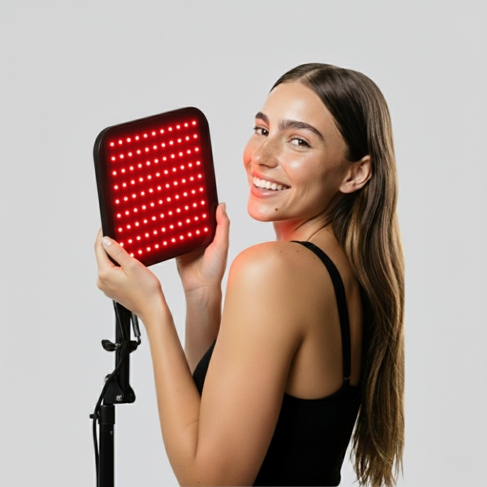 DrHealWell Red Light Therapy Lamp + Stand