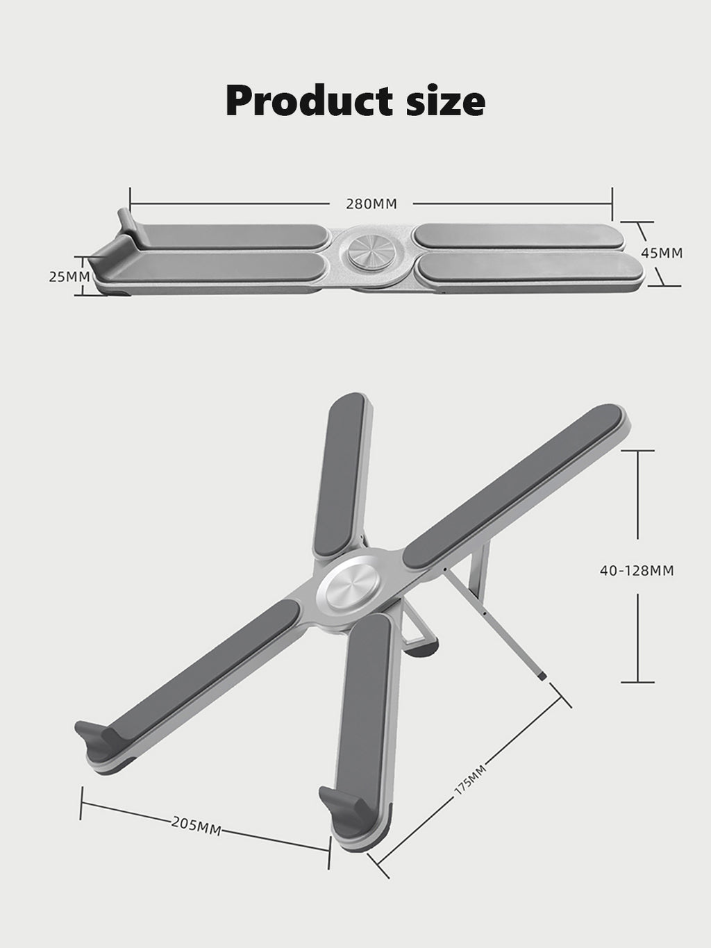DrHealWell EXO-Low Laptop Stand