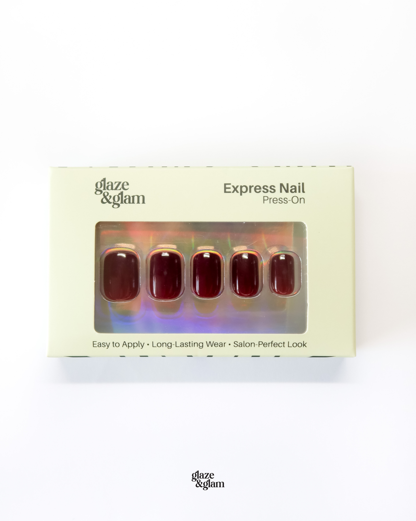 #004:  Wine Red LumiGel™ Nails