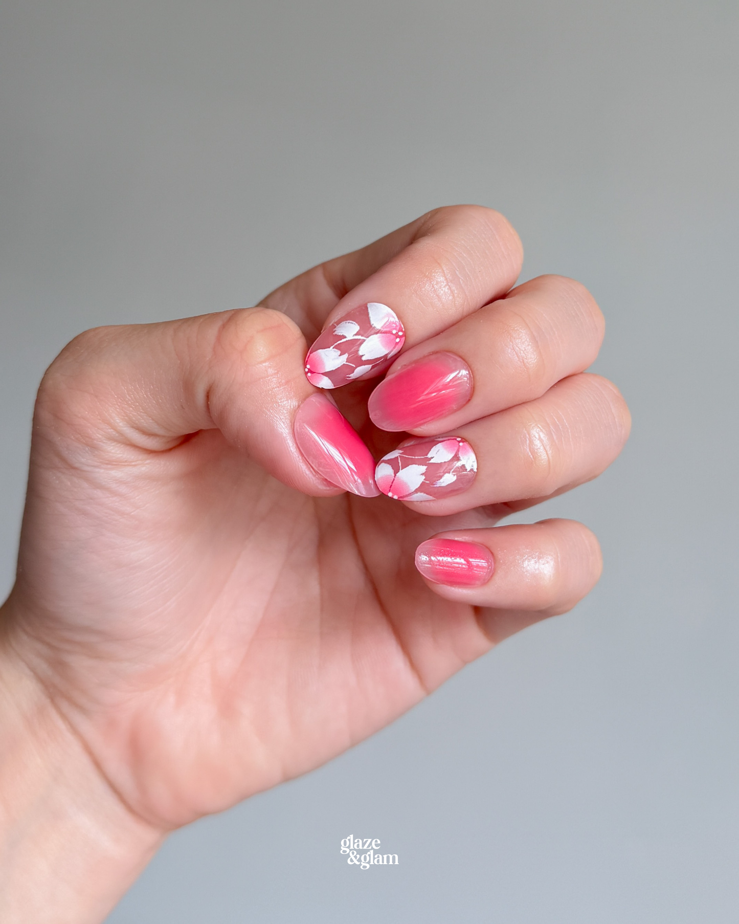 #003:  Sakura Petals LumiGel™ Nails