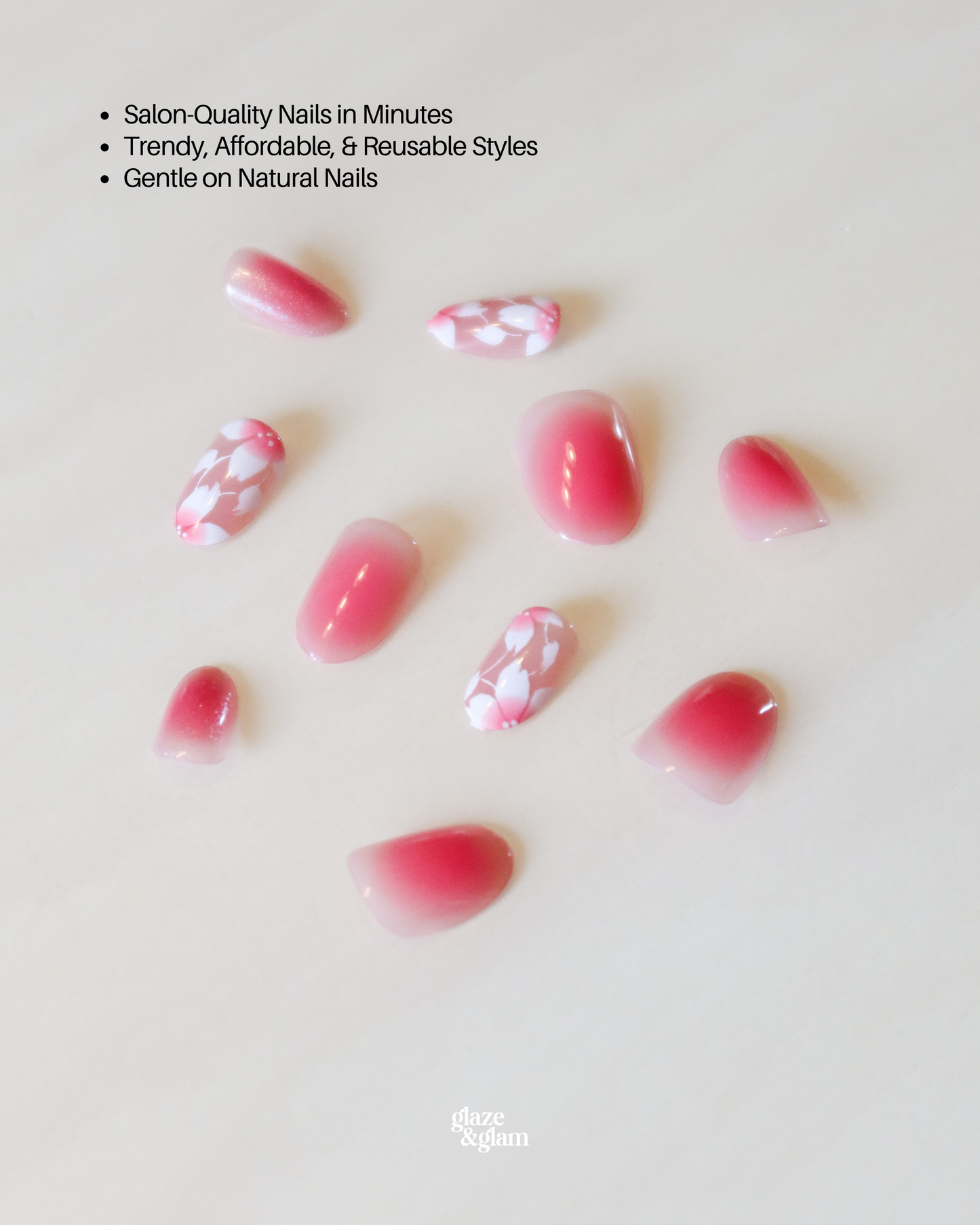 #003:  Sakura Petals LumiGel™ Nails