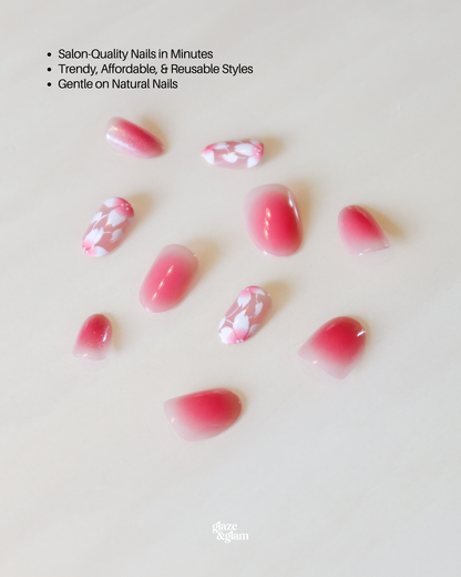 #003:  Sakura Petals LumiGel™ Nails