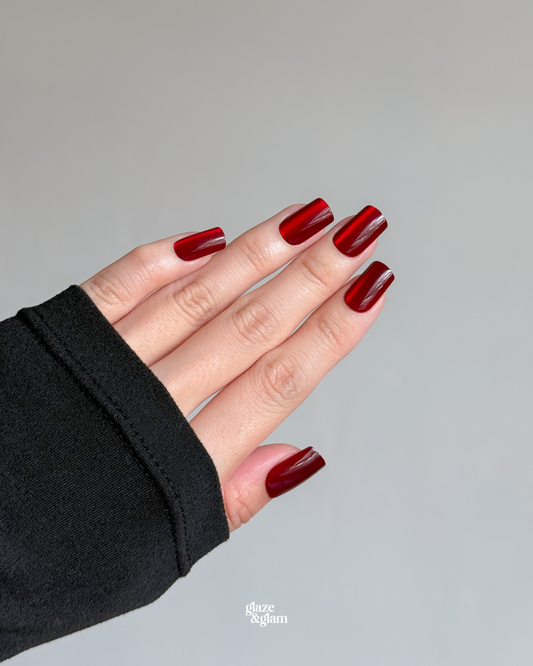 #005:  Red Cat Eye LumiGel™ Nails