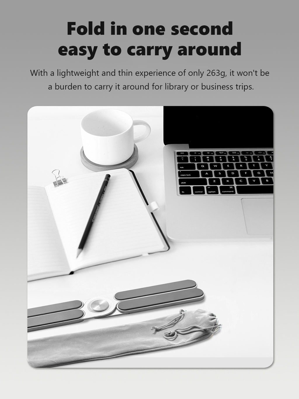 DrHealWell EXO-Low Laptop Stand