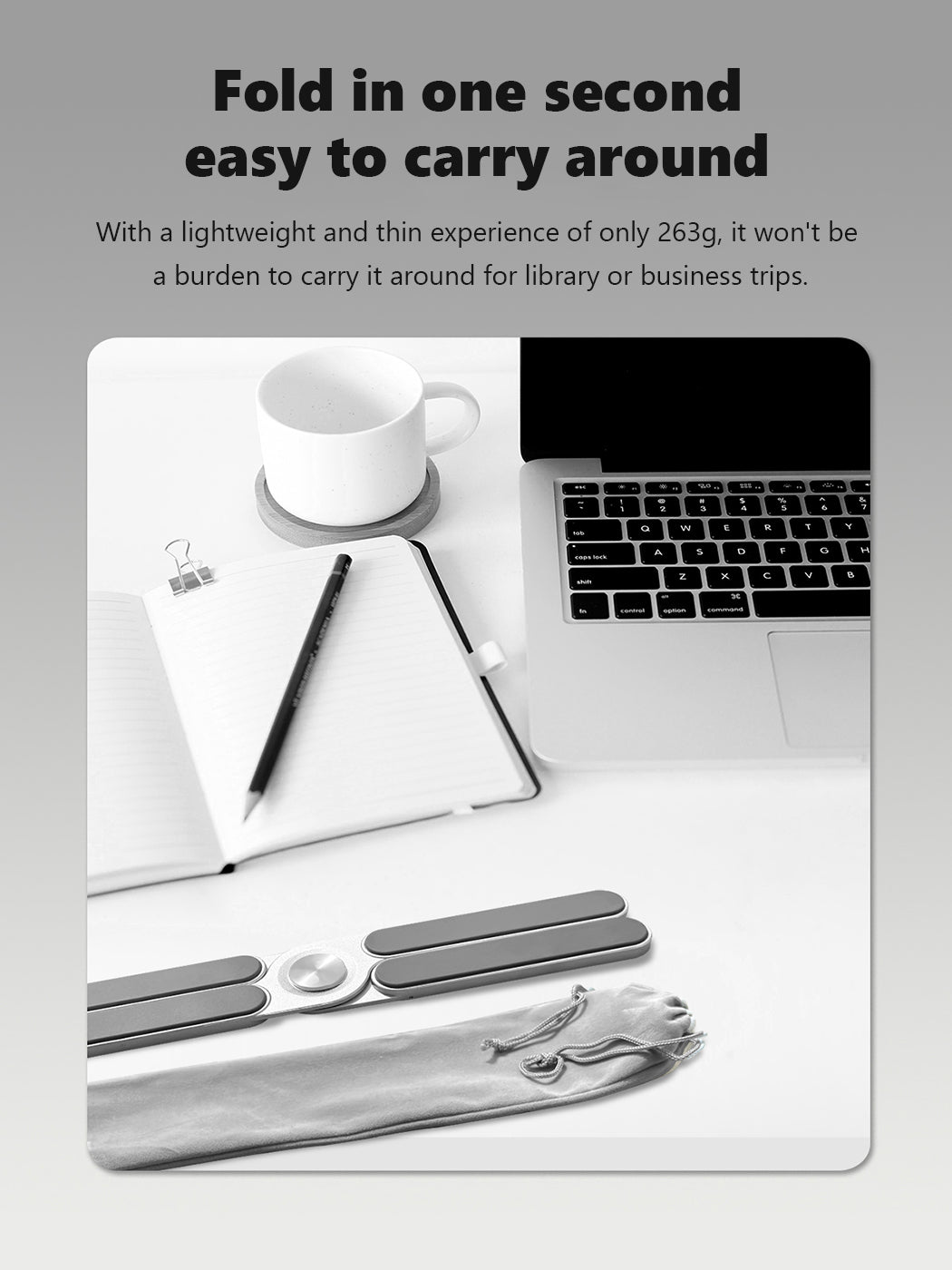 DrHealWell EXO-Low Laptop Stand