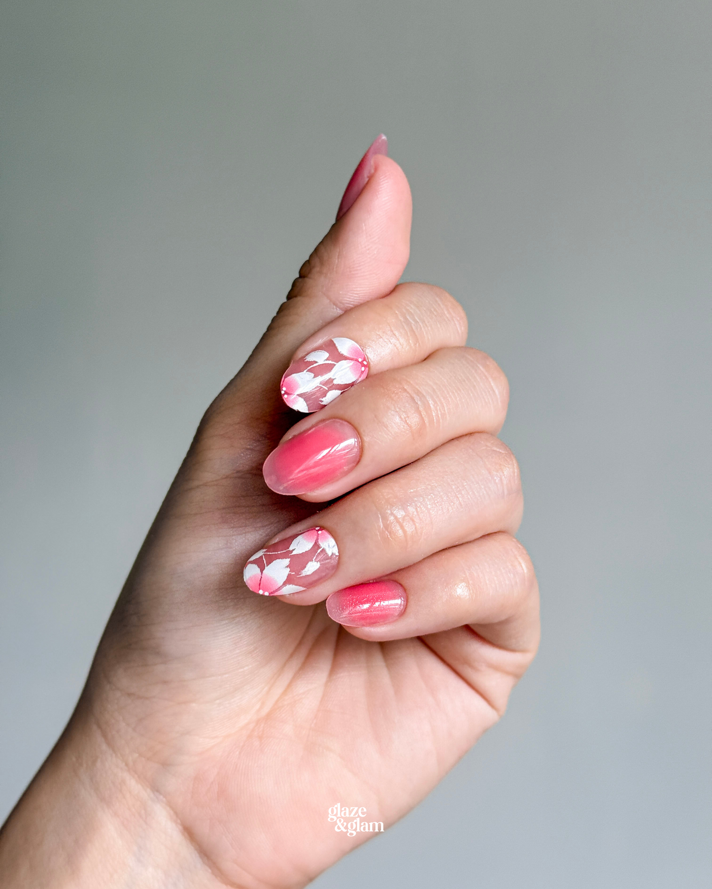 #003:  Sakura Petals LumiGel™ Nails