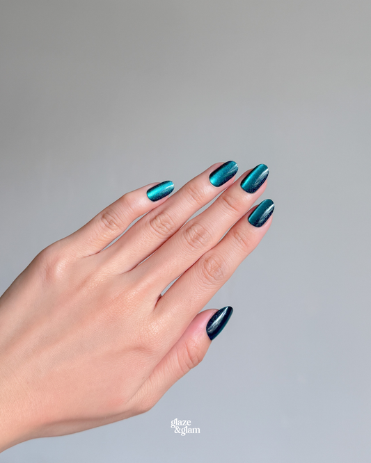 #002: Ocean Glitter LumiGel™ Nails