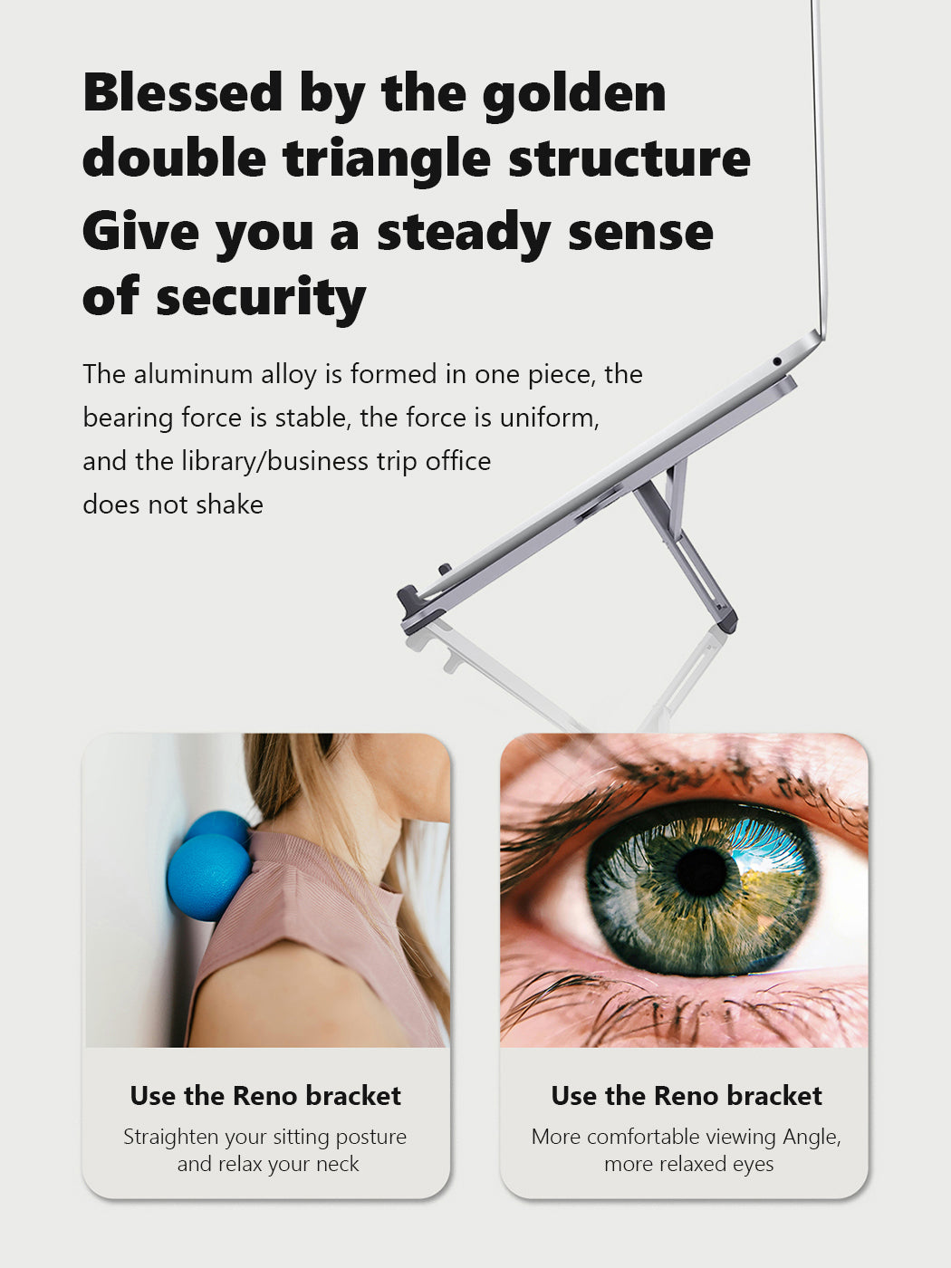 DrHealWell EXO-Low Laptop Stand