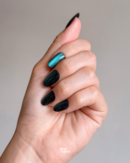 #002: Ocean Glitter LumiGel™ Nails
