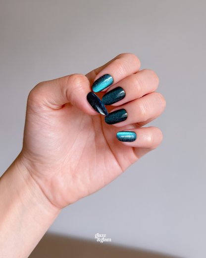 #002: Ocean Glitter LumiGel™ Nails