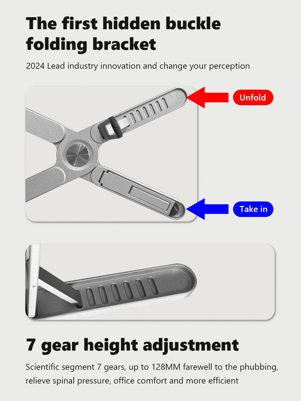 DrHealWell EXO-Low Laptop Stand