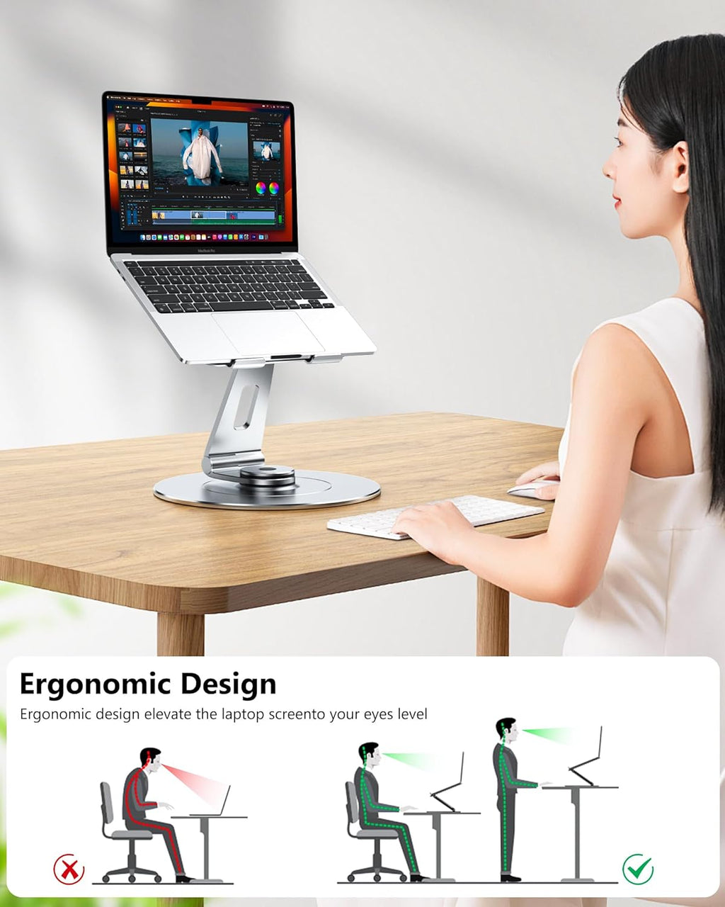 DrHealWell EXO-K Adjustable Laptop Stand