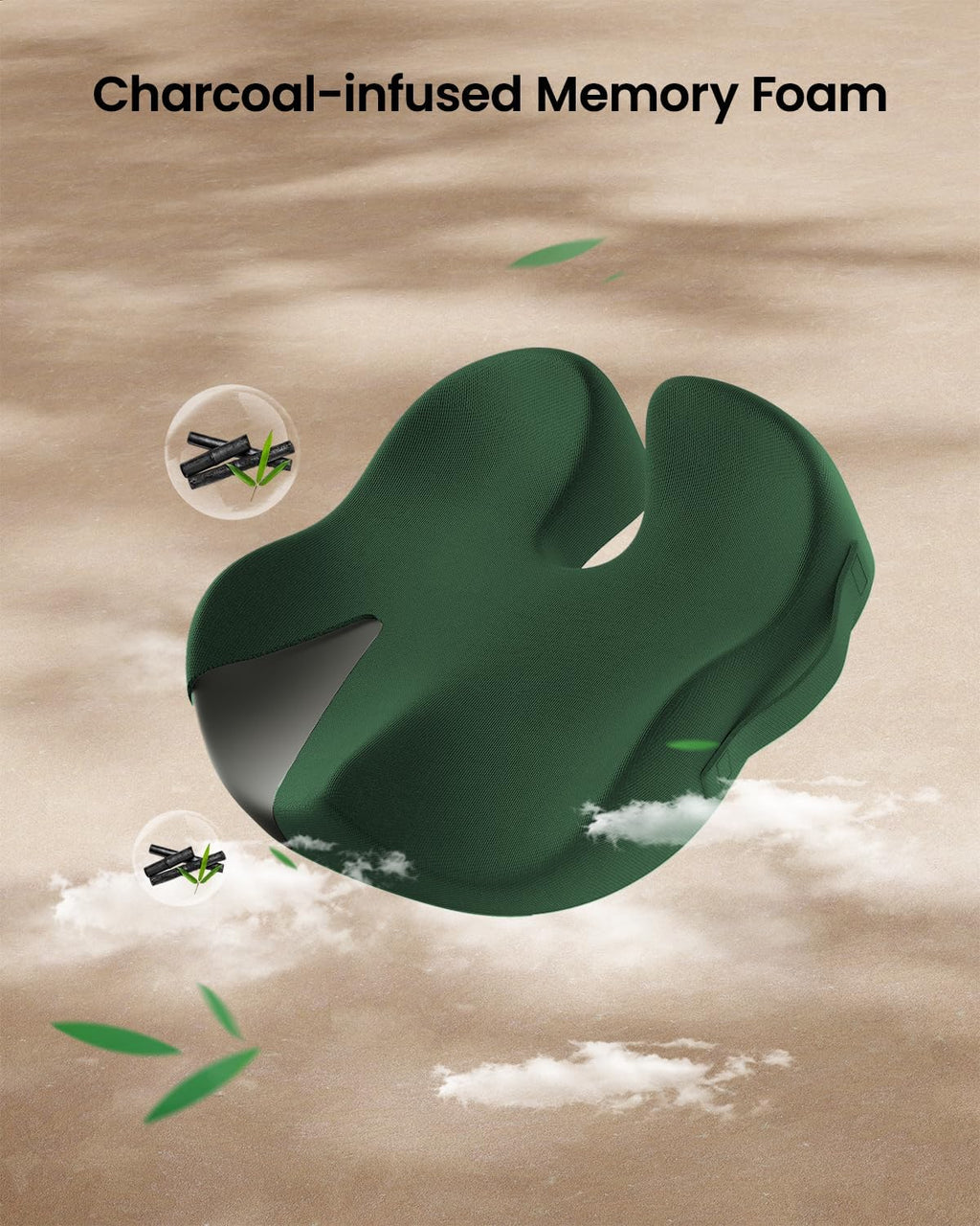 DrHealWell ArcPro Memory Cushion For Tailbone Protection, Sciatica & Pressure Relief