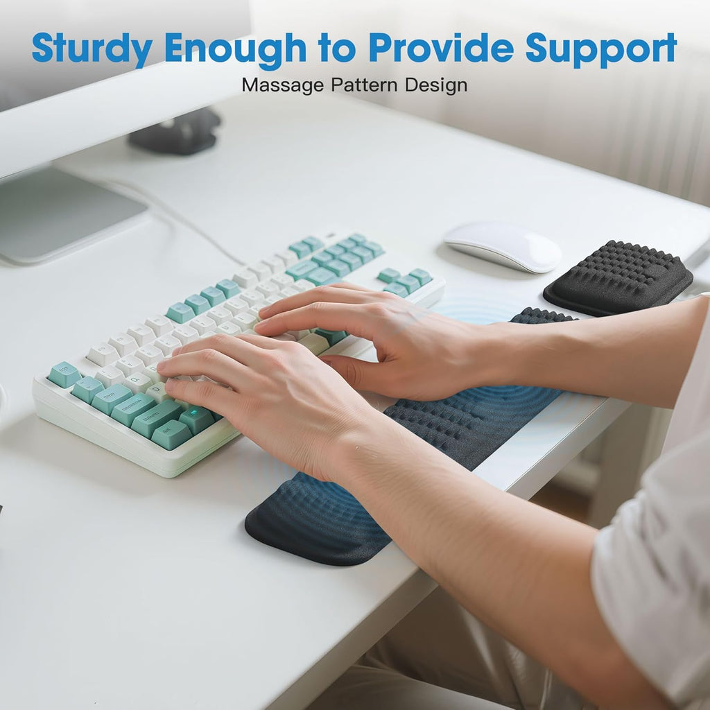 DrHealWell Ergonomic Wrist Rest for Keyboard and Mouse