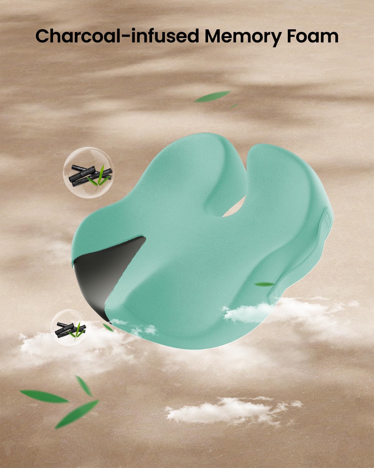 DrHealWell ArcPro Memory Cushion For Tailbone Protection, Sciatica & Pressure Relief