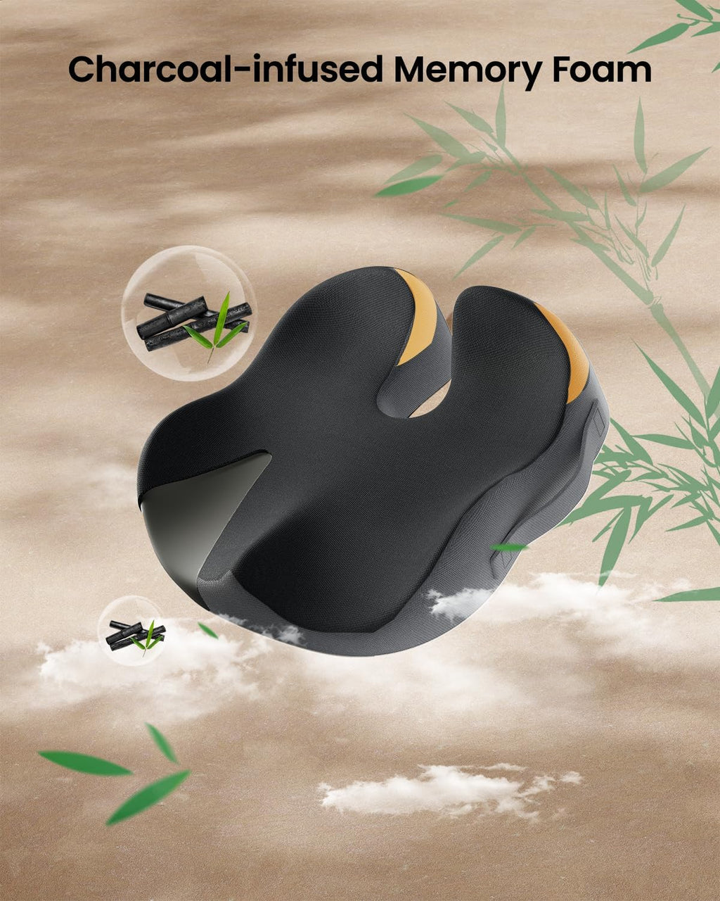 DrHealWell ArcPro Memory Cushion For Tailbone Protection, Sciatica & Pressure Relief