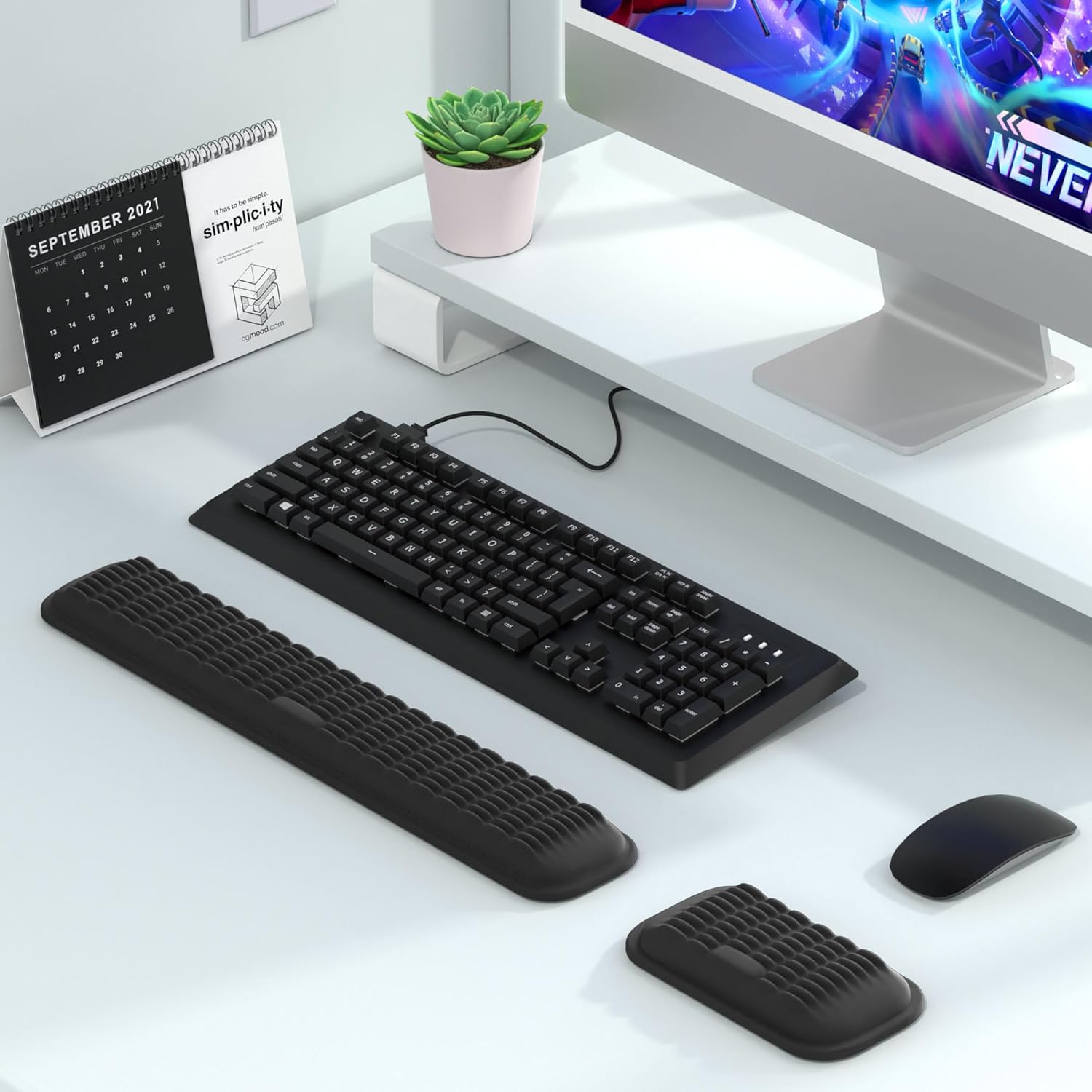 DrHealWell Ergonomic Wrist Rest for Keyboard and Mouse