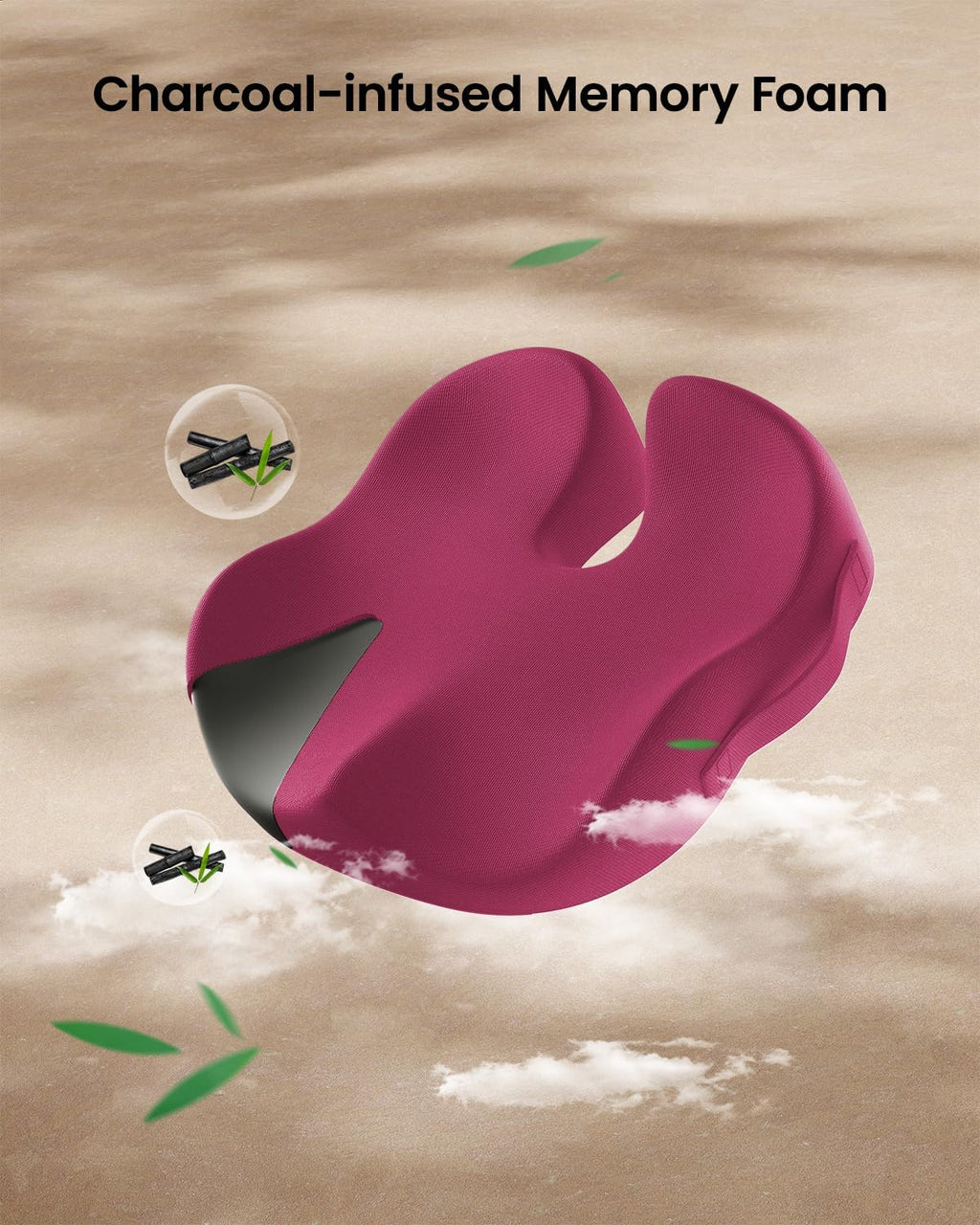 DrHealWell ArcPro Memory Cushion For Tailbone Protection, Sciatica & Pressure Relief