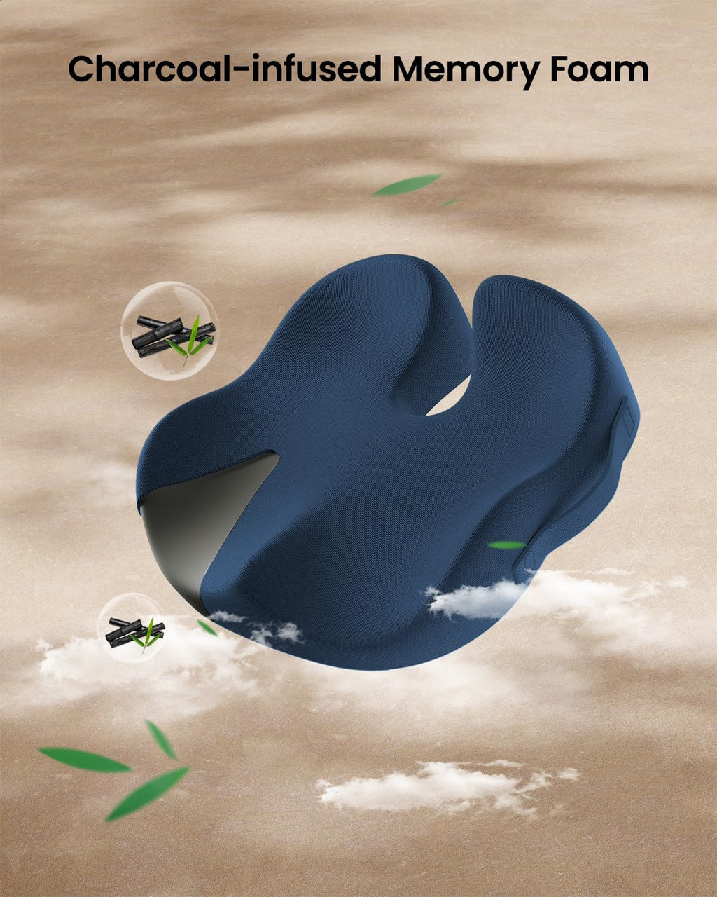 DrHealWell ArcPro Memory Cushion For Tailbone Protection, Sciatica & Pressure Relief