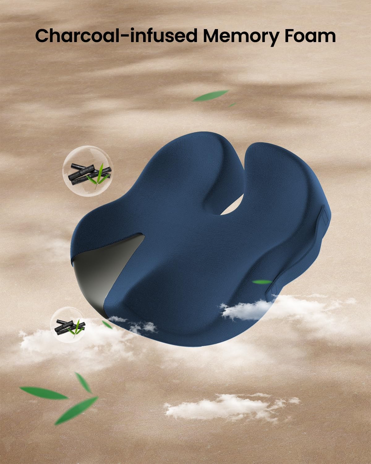 DrHealWell ArcPro Memory Cushion For Tailbone Protection, Sciatica & Pressure Relief