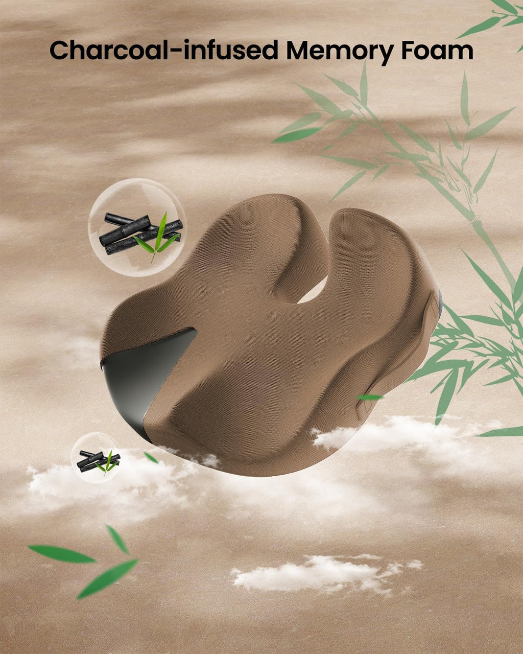 DrHealWell ArcPro Memory Cushion For Tailbone Protection, Sciatica & Pressure Relief