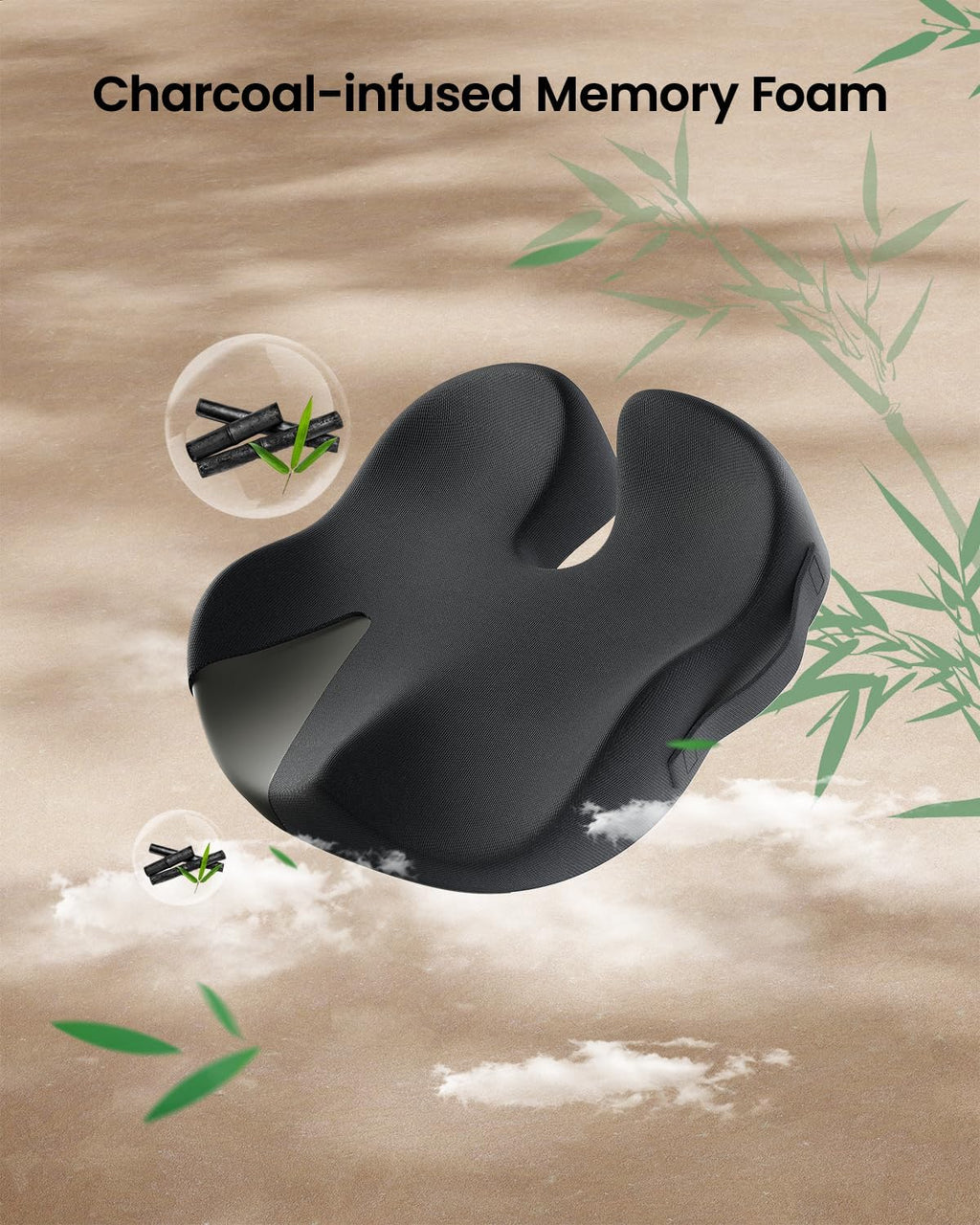 DrHealWell ArcPro Memory Cushion For Tailbone Protection, Sciatica & Pressure Relief