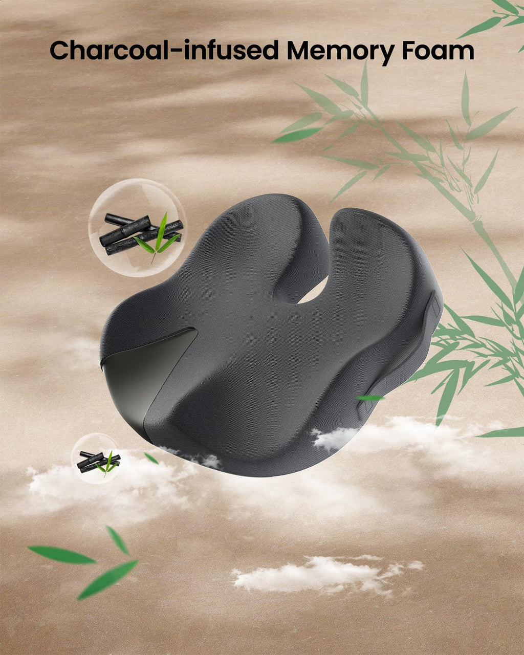 DrHealWell ArcPro Memory Cushion For Tailbone Protection, Sciatica & Pressure Relief