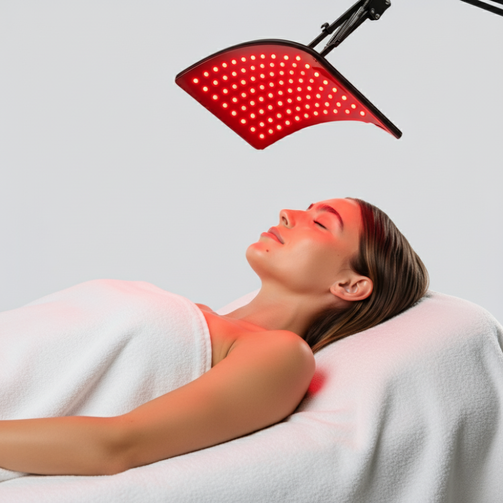 DrHealWell Red Light Therapy Lamp + Stand