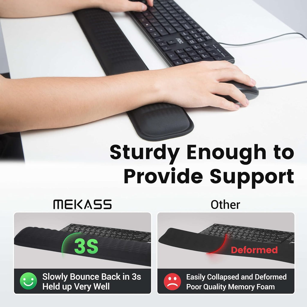 DrHealWell Ergonomic Wrist Rest for Keyboard and Mouse