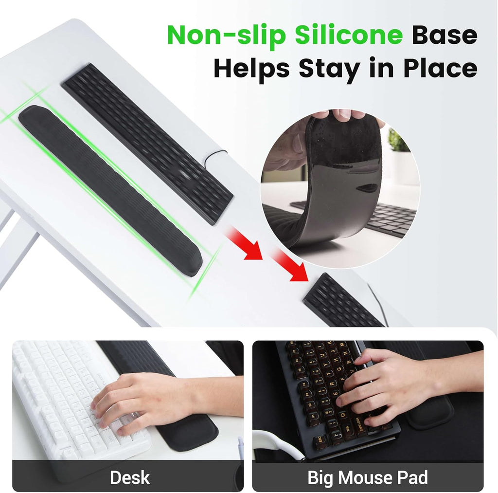 DrHealWell Ergonomic Wrist Rest for Keyboard and Mouse
