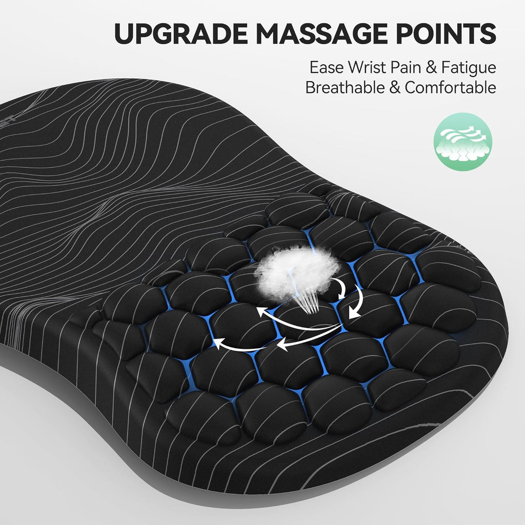 DrHealWell Ergonomic Hex Mouse Pad