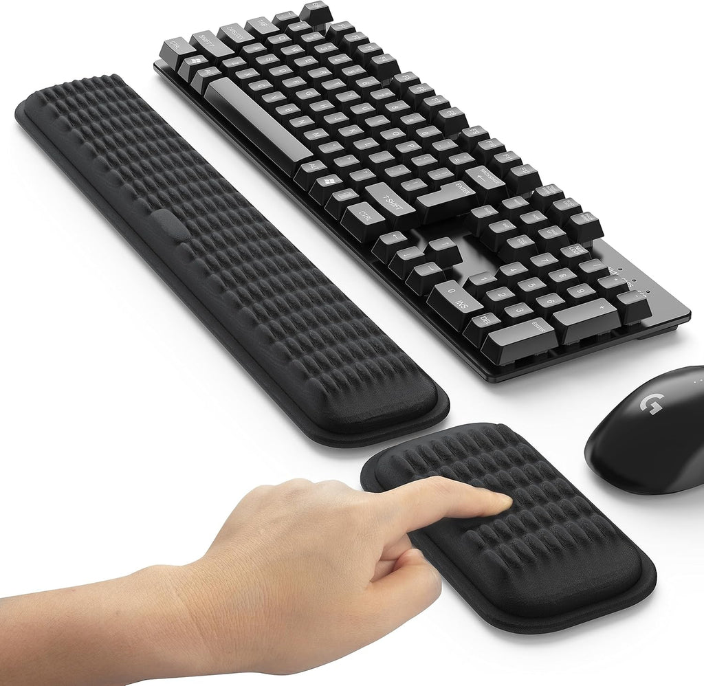 DrHealWell Ergonomic Wrist Rest for Keyboard and Mouse