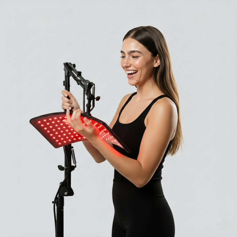 DrHealWell Red Light Therapy Lamp + Stand