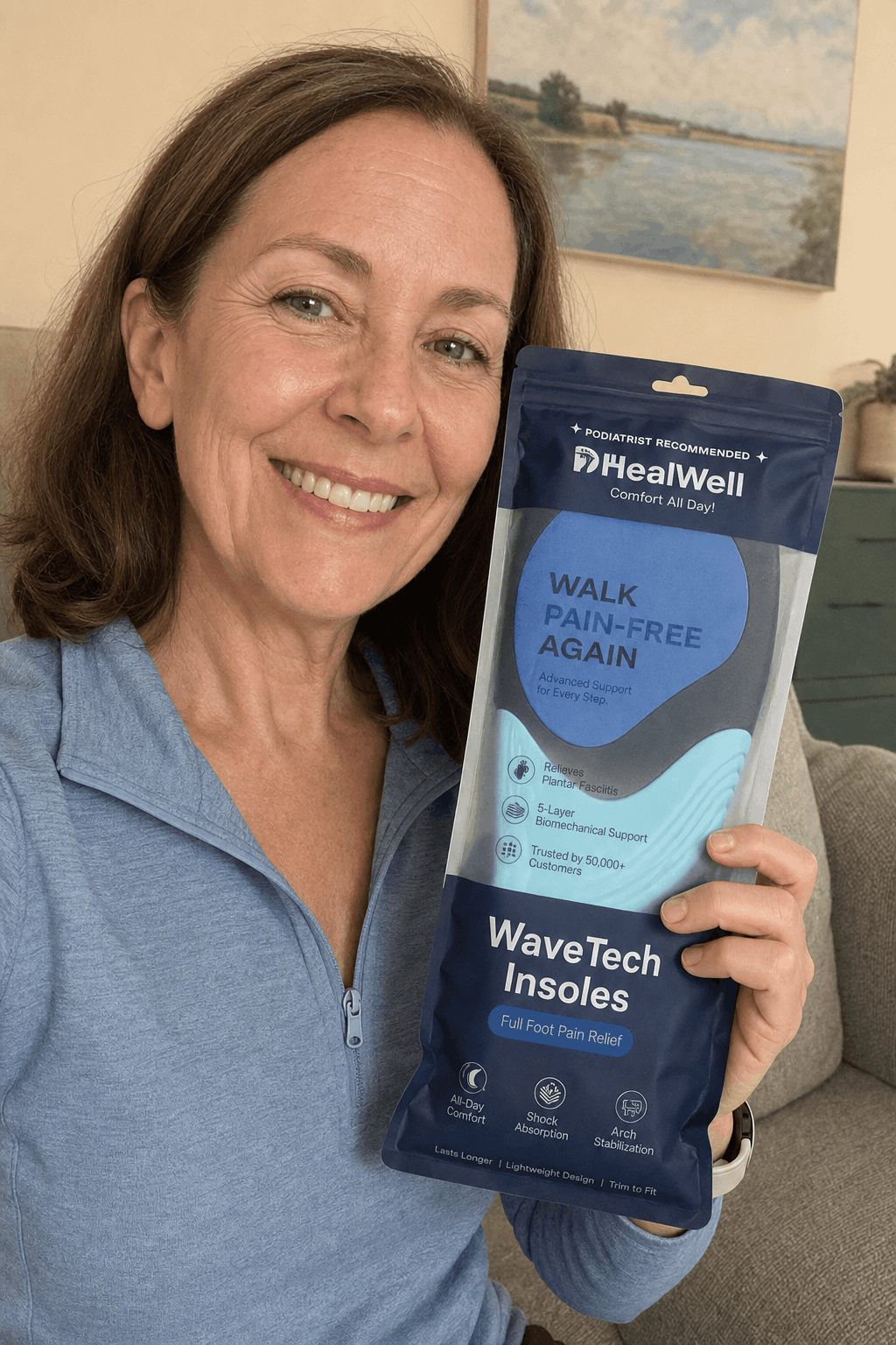 DrHealWell ActiveBounce® Foot Insoles