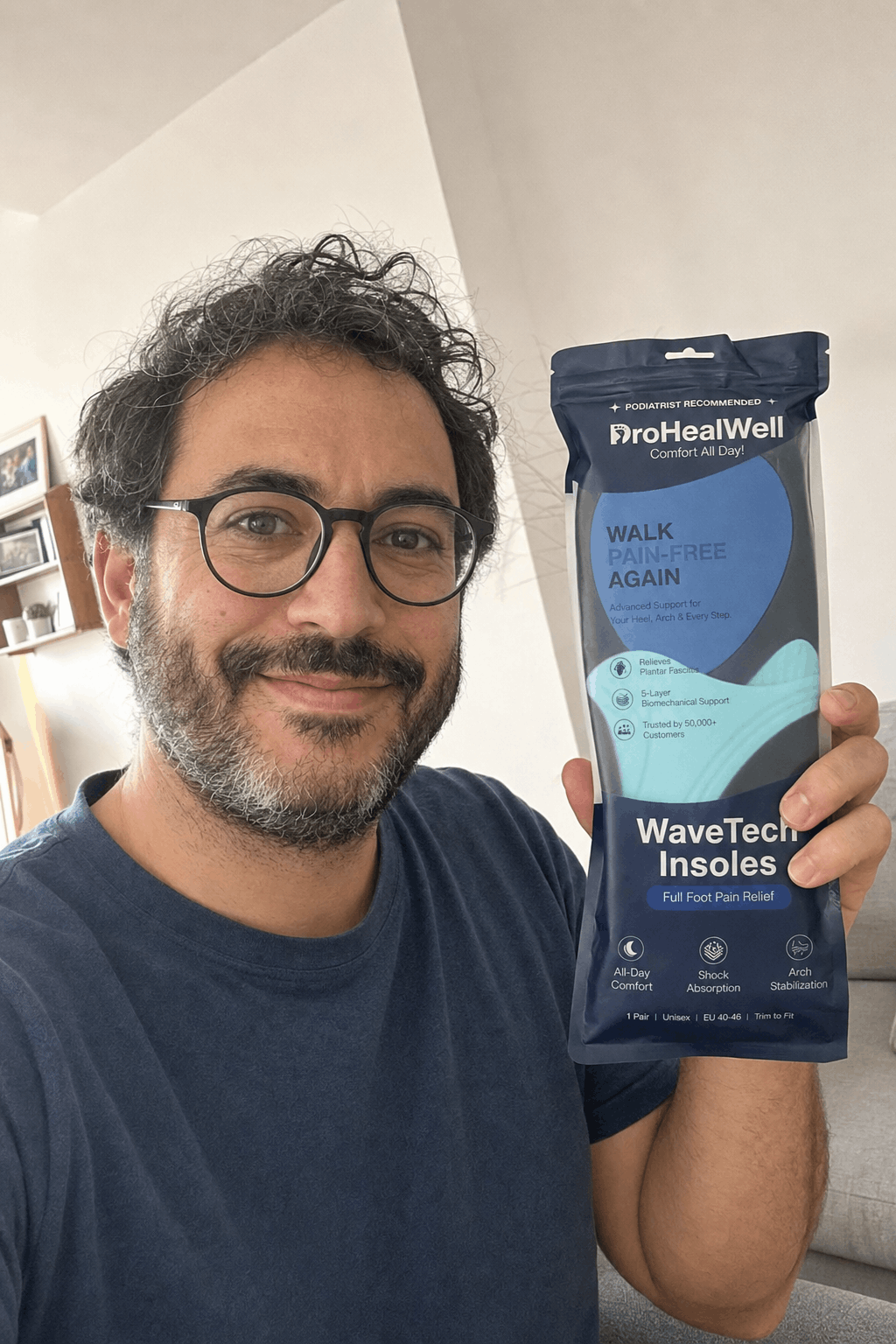 DrHealWell ActiveBounce® Foot Insoles