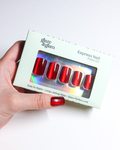 #005:  Red Cat Eye LumiGel™ Nails