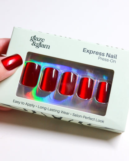 #005:  Red Cat Eye LumiGel™ Nails