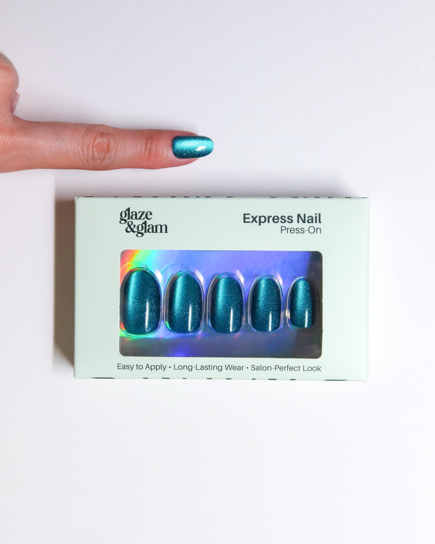 #002: Ocean Glitter LumiGel™ Nails