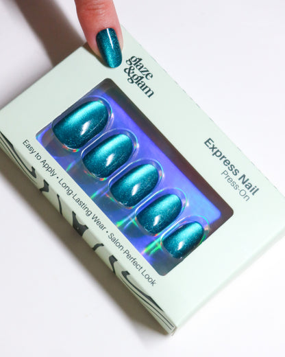 #002: Ocean Glitter LumiGel™ Nails