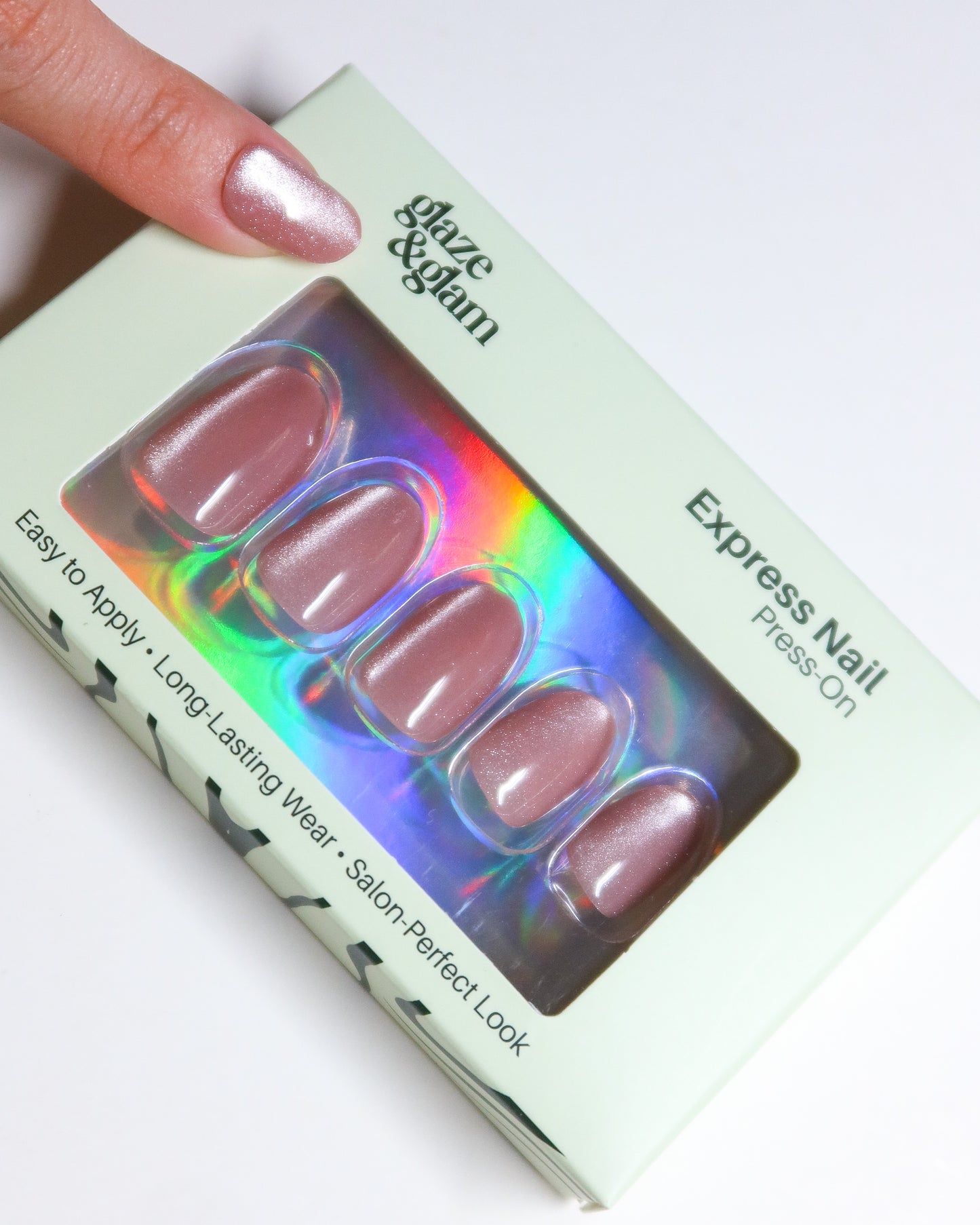 #006: Pink Glitter LumiGel™ Nails