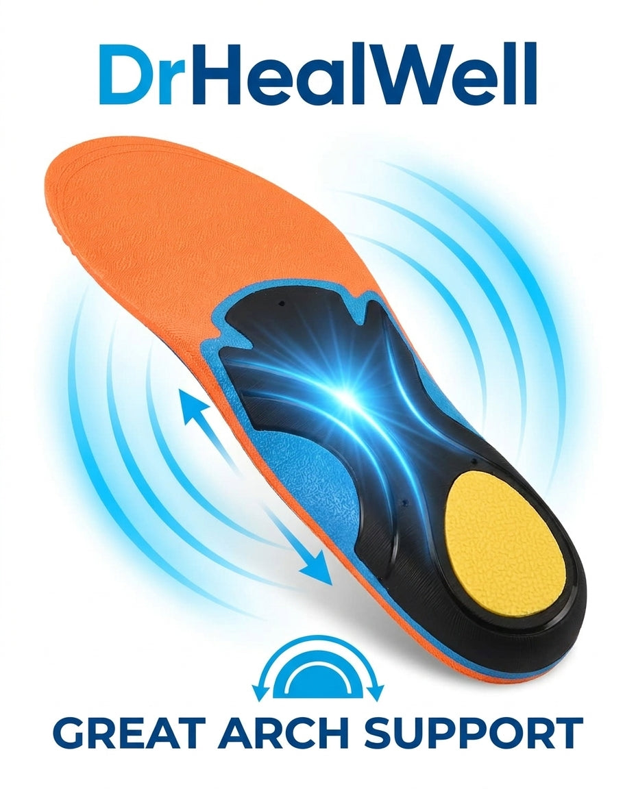 DrHealWell CushionWave® Foot Insoles