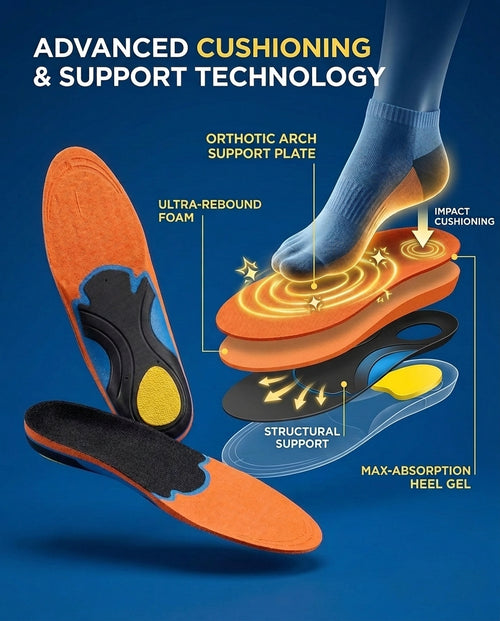 DrHealWell CushionWave® Foot Insoles