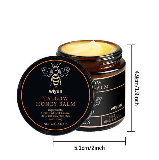 DrHealWell Tallow and Honey Glow Cream — Natural Moisturiser for Soft Firm Radiant Skin
