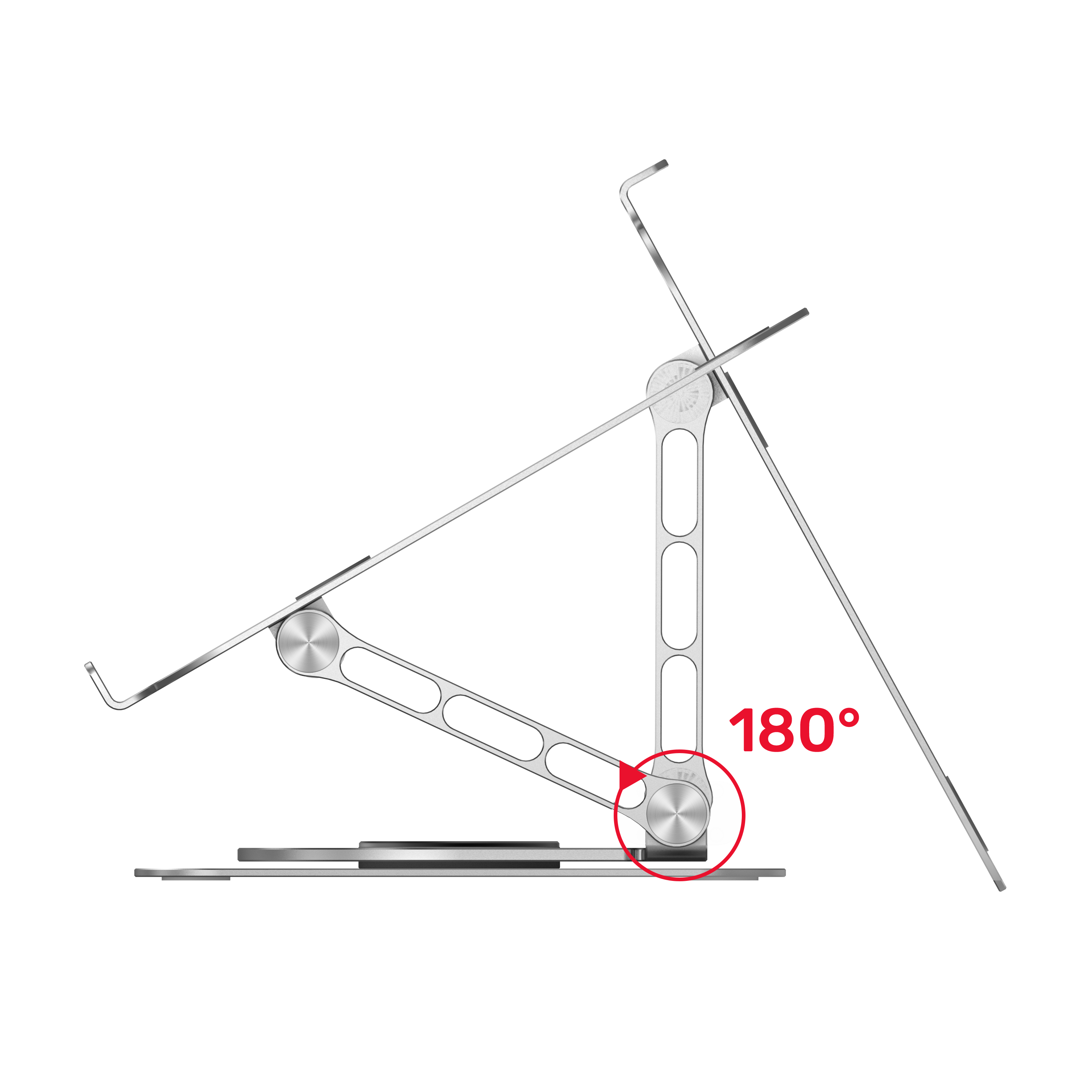 DrHealWell Adjustable Laptop Stand with 360° Rotating Base