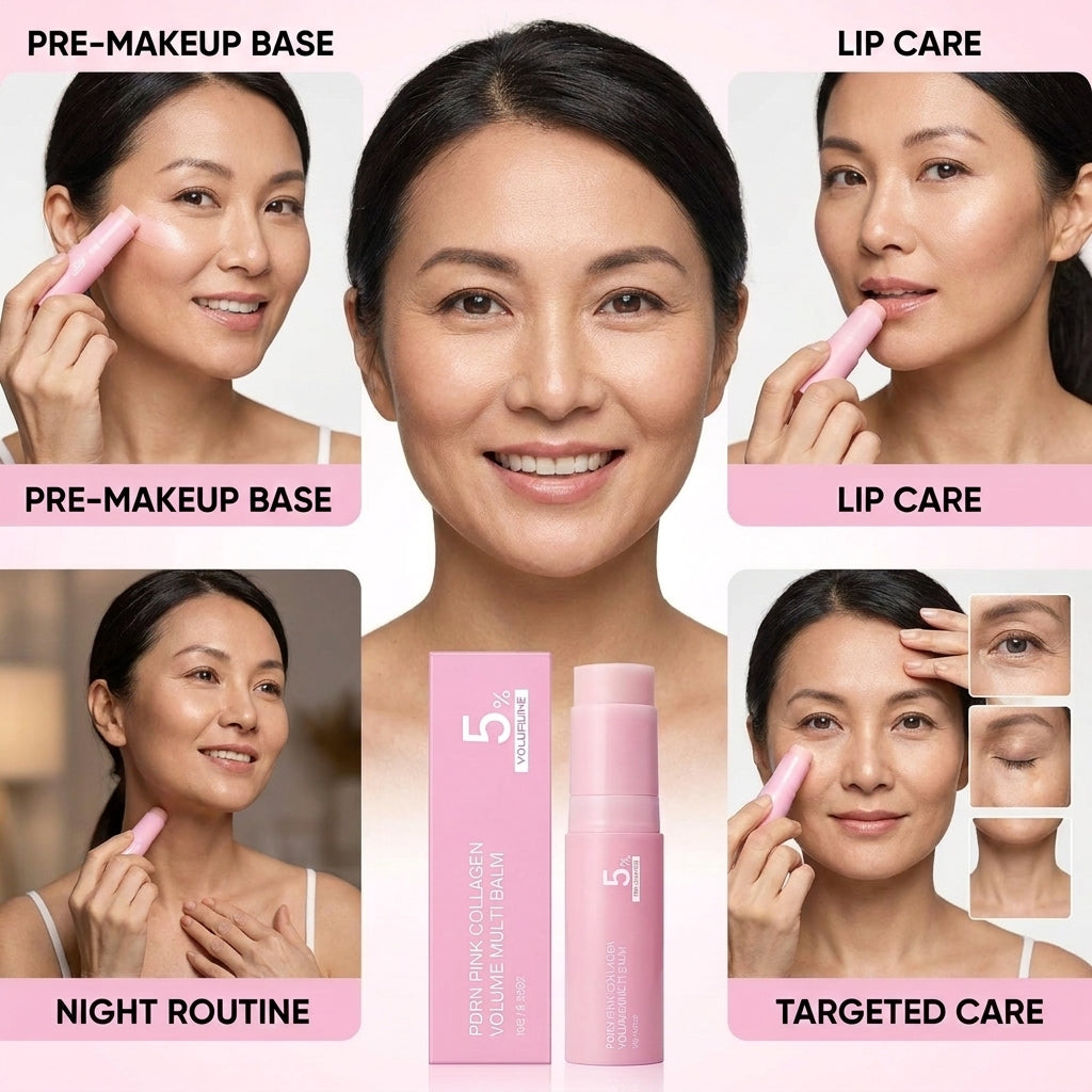 PlumpDew® PDRN Balsamo Rosa Idratante e Antirughe al Collagene