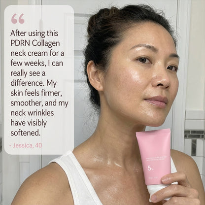 PlumpDew PDRN GuaSha Collagen 2-In-1 Neck Cream