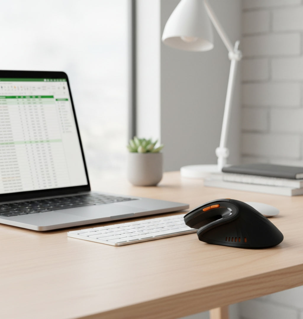 DrHealWell ErgoU Wireless Mouse