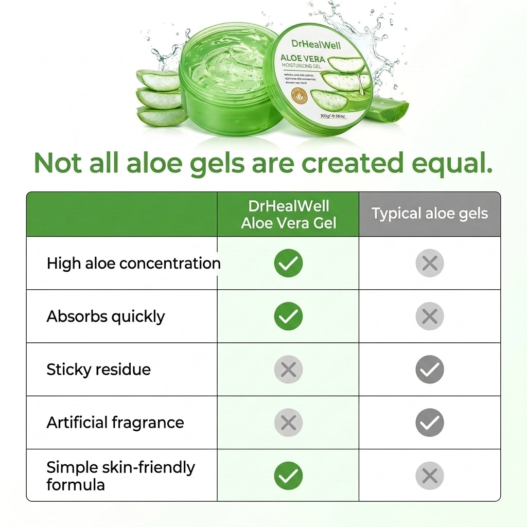 DrHealWell Aloe Vera Gel (For Summer Relief)