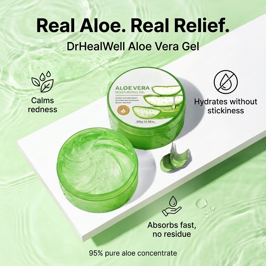 DrHealWell Aloe Vera Gel (For Summer Relief)