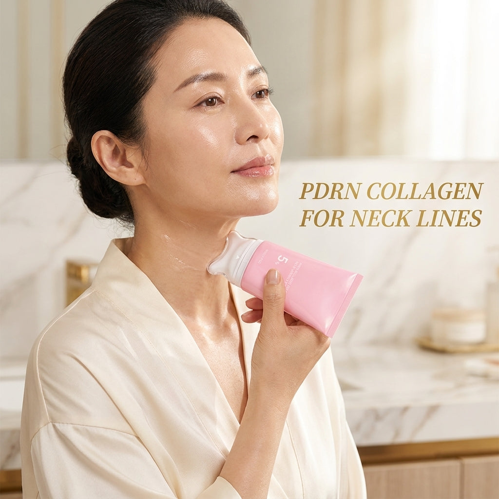 PlumpDew PDRN Collagen 2-In-1 GuaSha Neck Cream